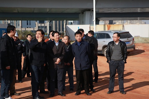 15756231847808744 副市长宋铀一行调研我司昌南大路、洪都大路急剧路刷新项目